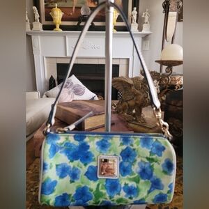 Dooney & Bourke Floral Blue and Green Women's Bag